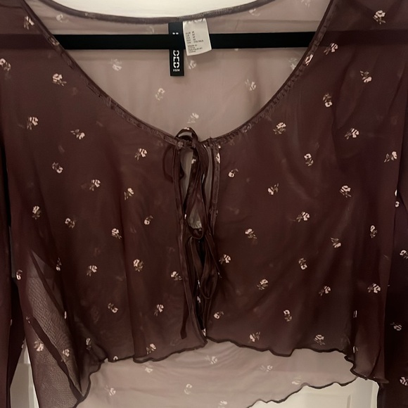 Sheet floral tie top - Picture 5 of 6